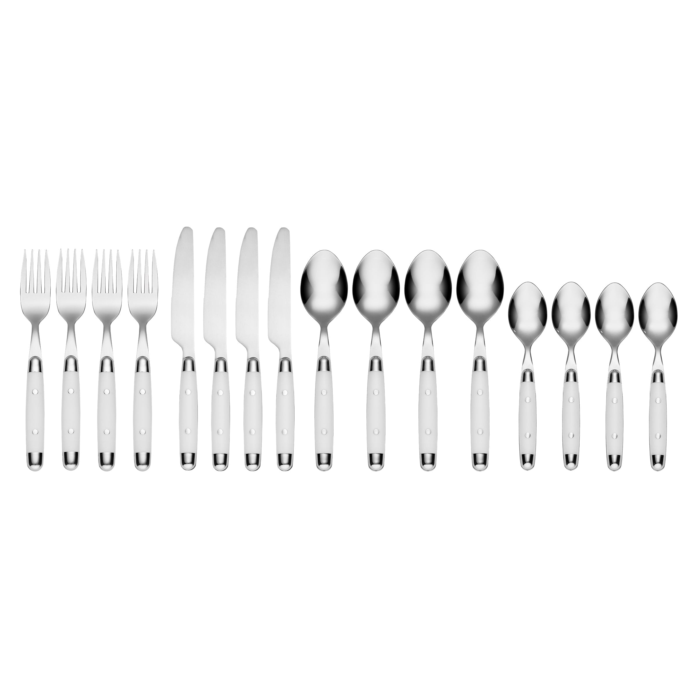 Jubilee White 16 Piece Flatware Set - Image 3