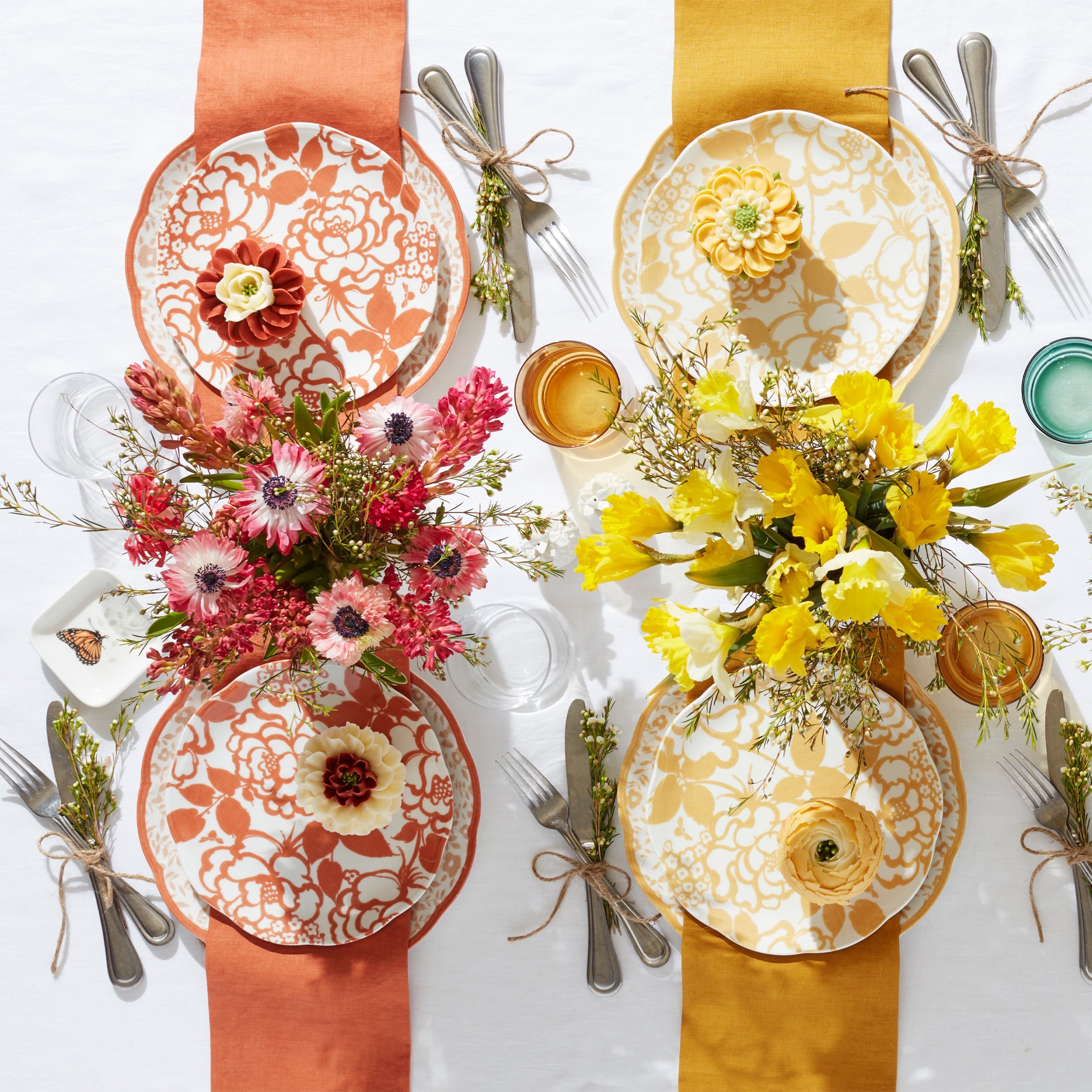 Butterfly Meadow Cottage Saffron Accent Plates - Set of 4 - Image 6