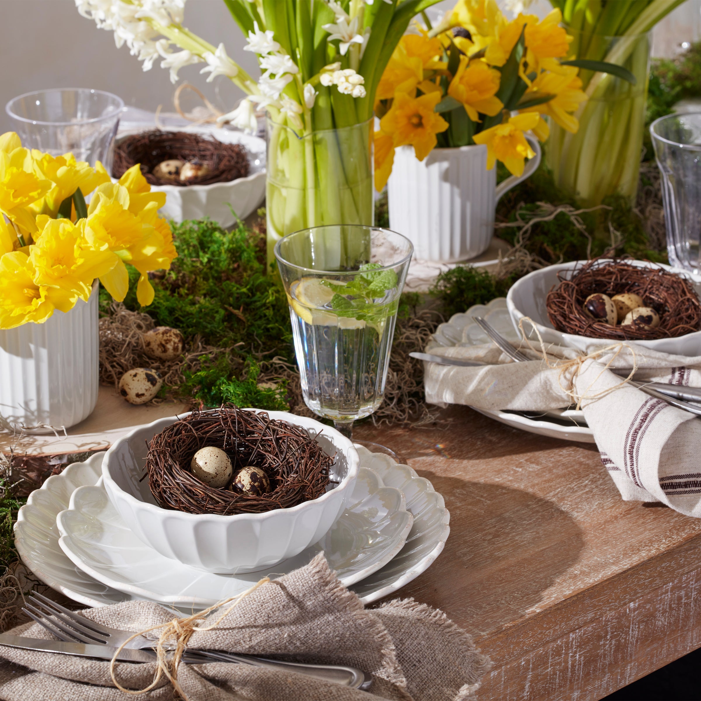 French Perle Scallop 12-Piece Dinnerware Set - Image 8