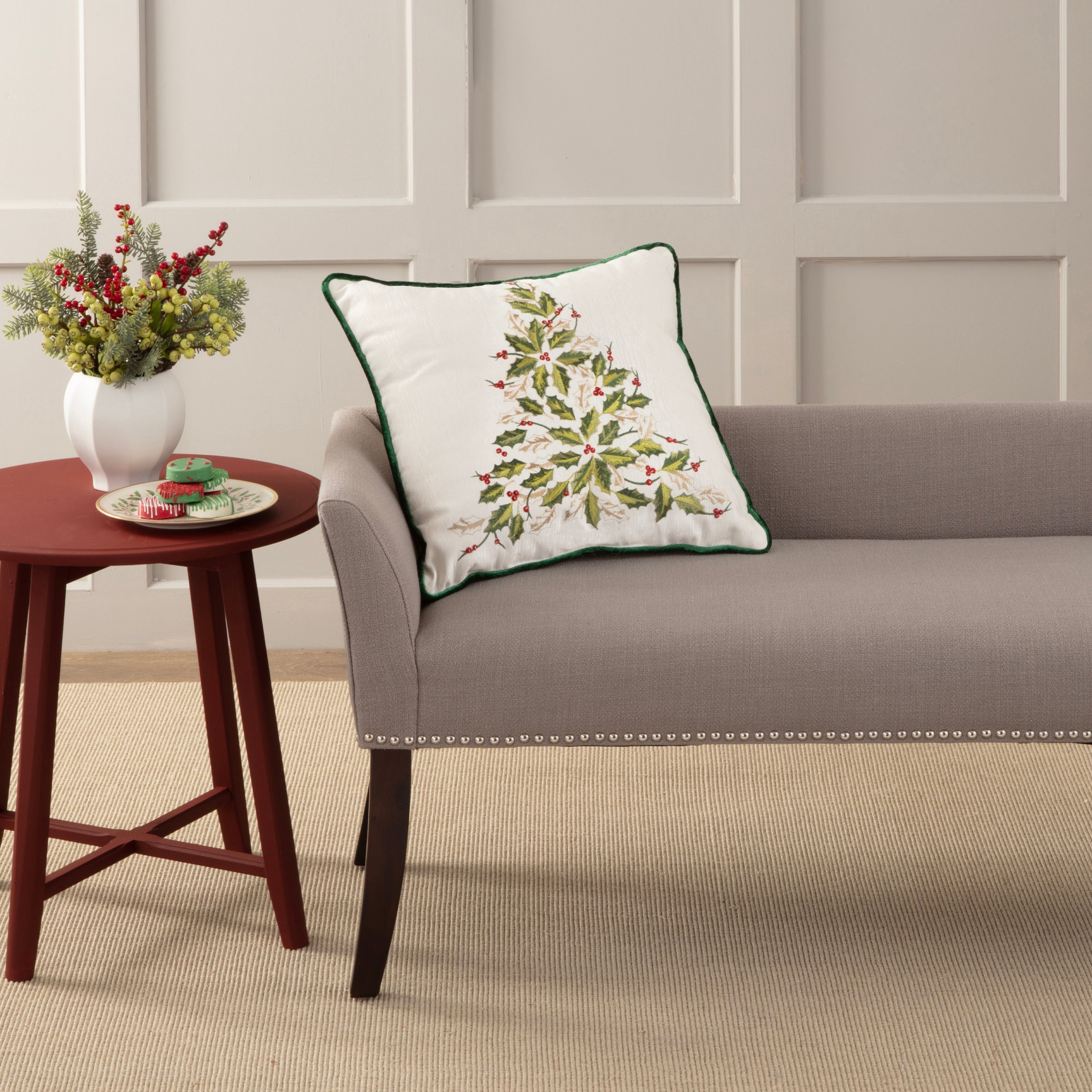 Holiday Tree 18X18 Throw Pillow - Image 4