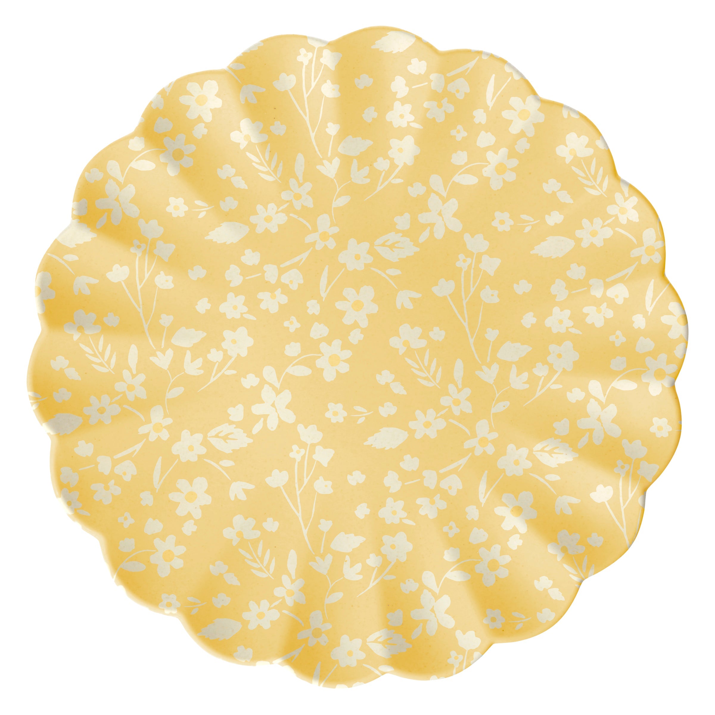 Floral Reusable Bamboo Large Plates. Set of 6 - Image 4