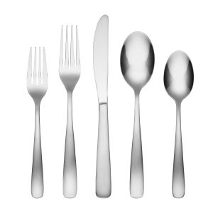Bourne Satin Mirror 42 Piece Flatware Set