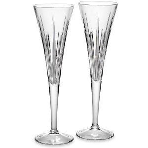 Soho Crystal Toasting Flutes. Set of 2