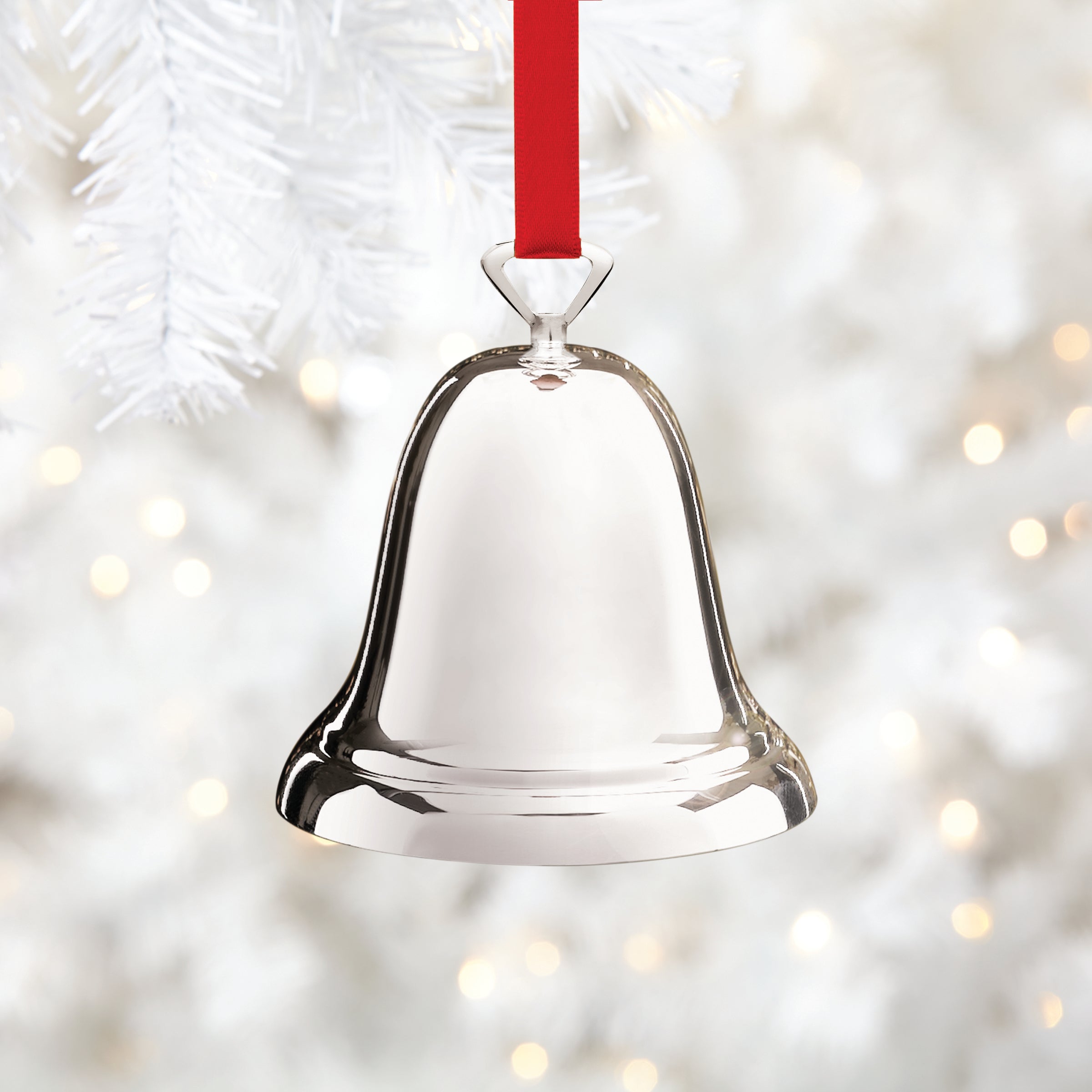 Ringing In The Season Silverplate Bell Ornament - Image 3