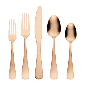 Melodie Copper Titanium 30 Piece Flatware Kit