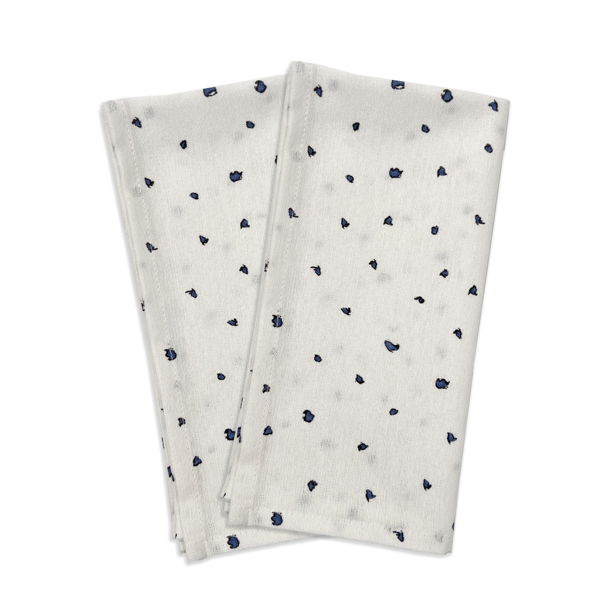 Blue Bay Dot Dinner Napkin - Set Of 2
