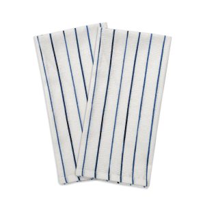Blue Bay Stripe Dinner Napkin - Set Of 2
