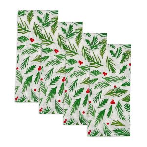 Bayberry Merry & Bright Dinner Napkins - Set Of 4