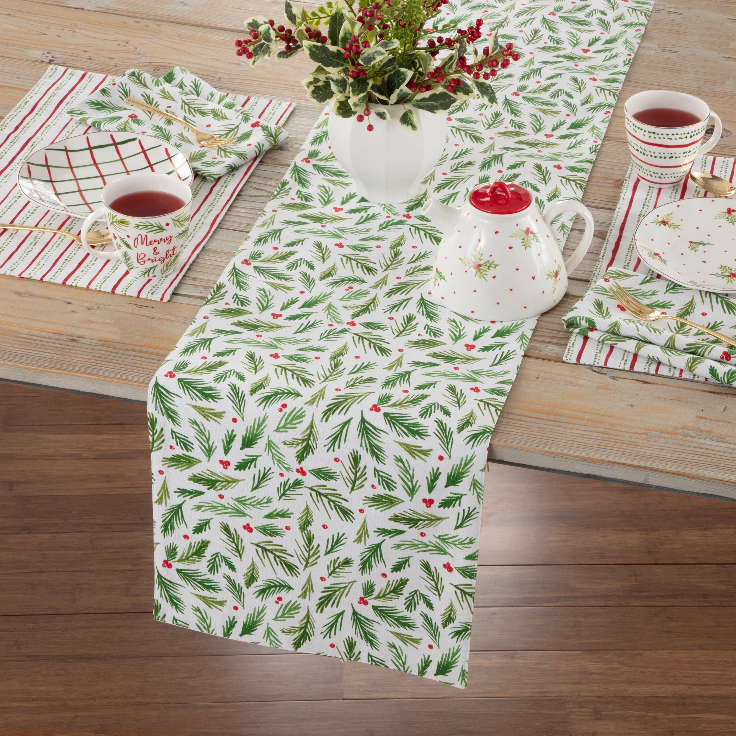 Bayberry Merry & Bright Reversible Table Runner - Image 3