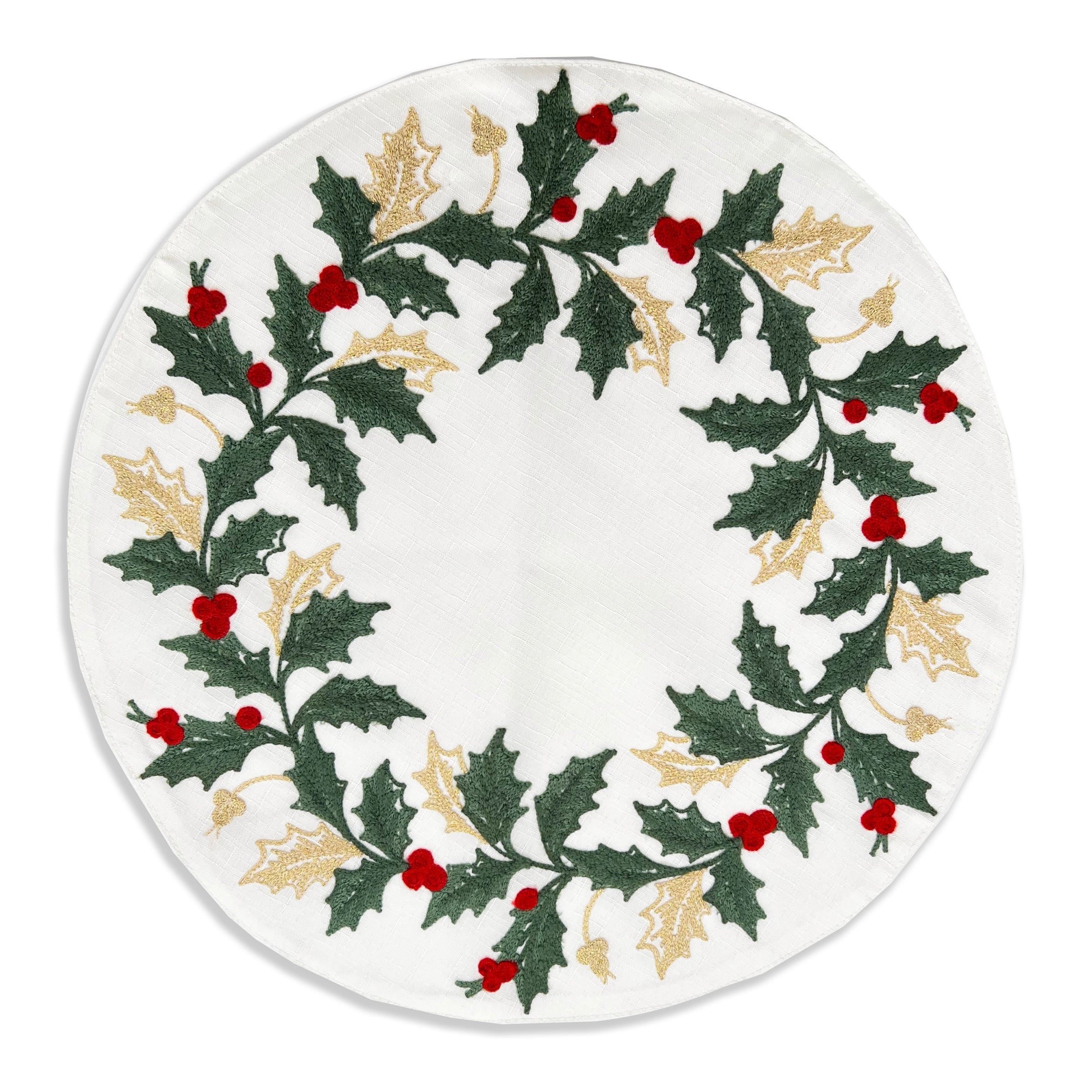 Holiday Embroidered Placemats - Set Of 4 - Image 2