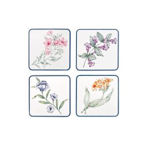 Butterfly Meadow Corkback Coasters - Set Of 4