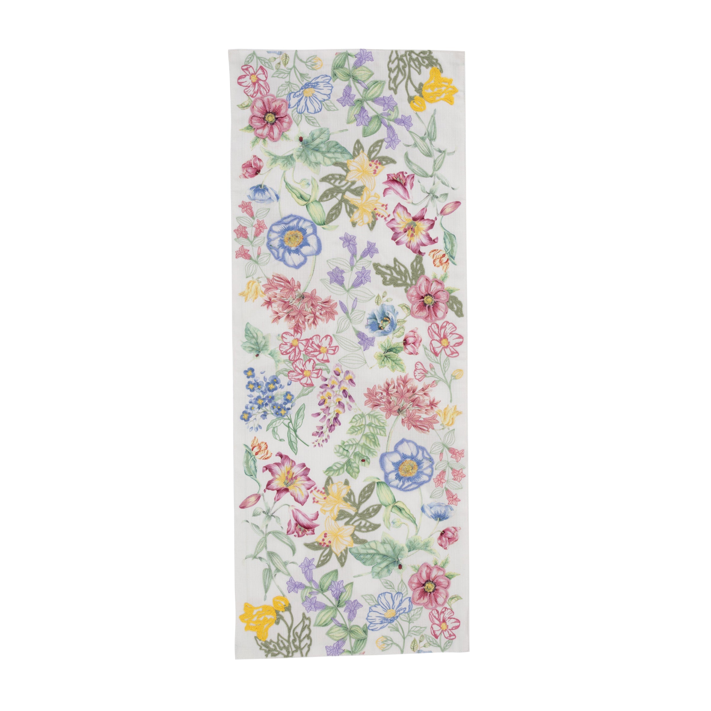 Butterfly Meadow Garden Embroidered Centerpiece - Image 3