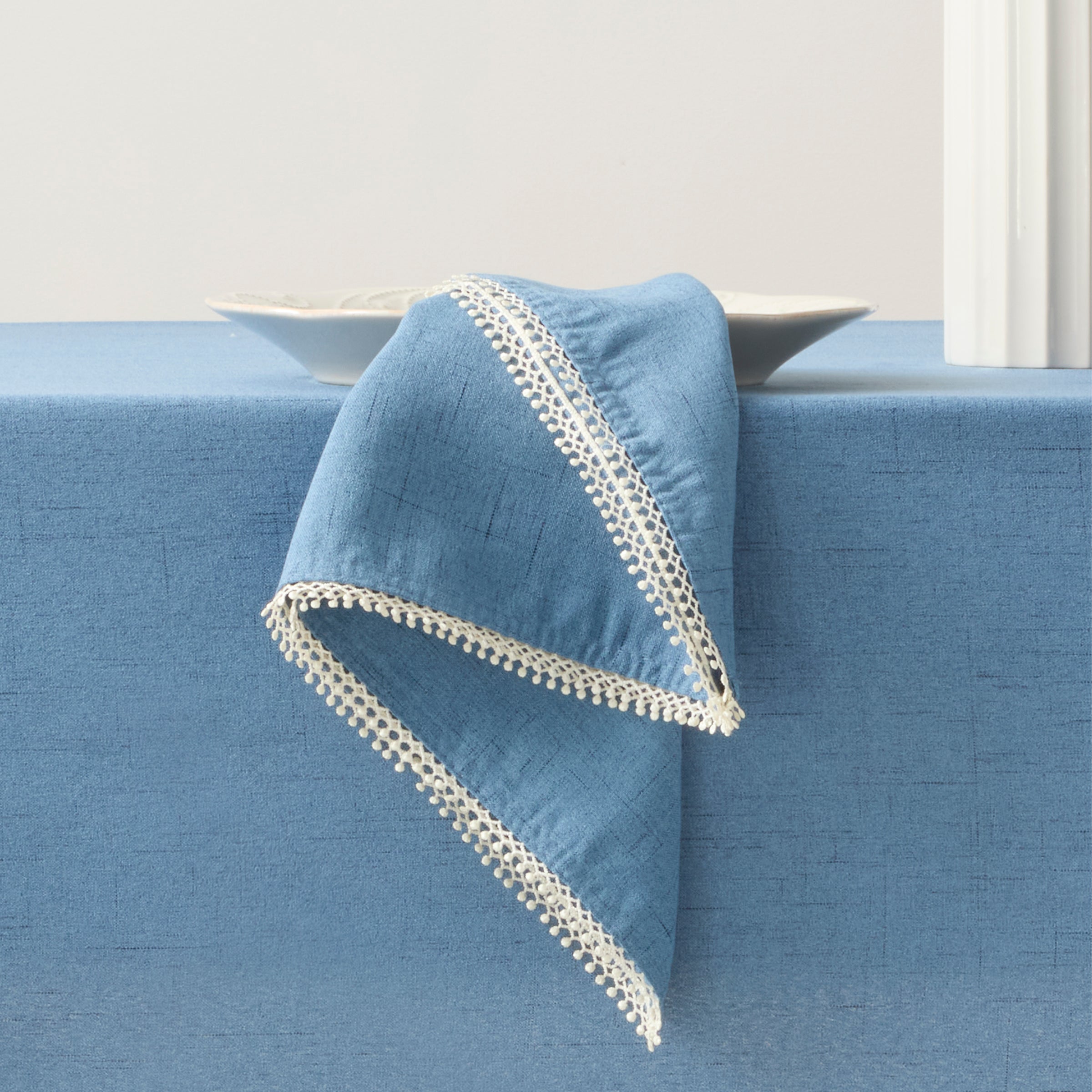 French Perle Periwinkle 19X19 Napkins - Set Of 4