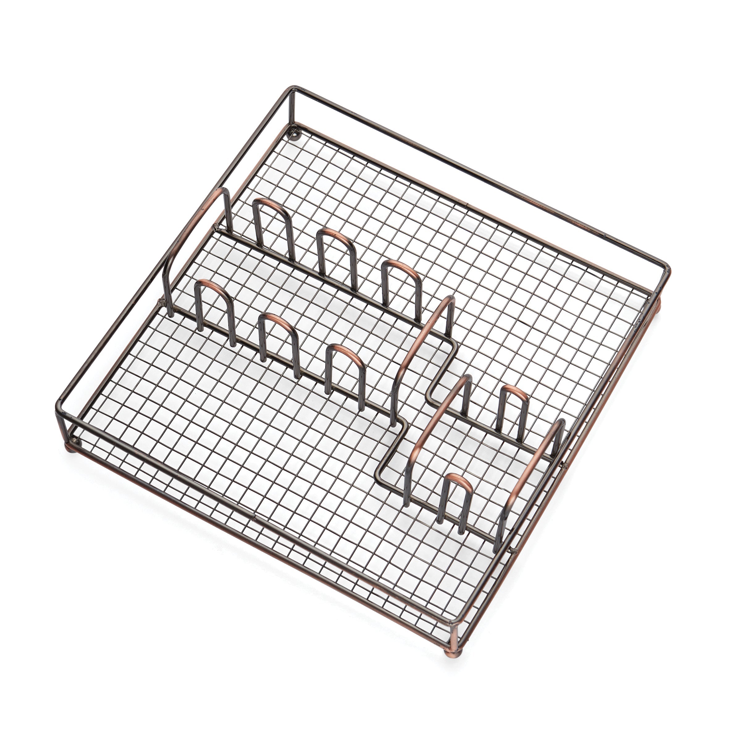 Waylen Mirror 40 Piece Flatware Set with Rustic Caddy - Image 4