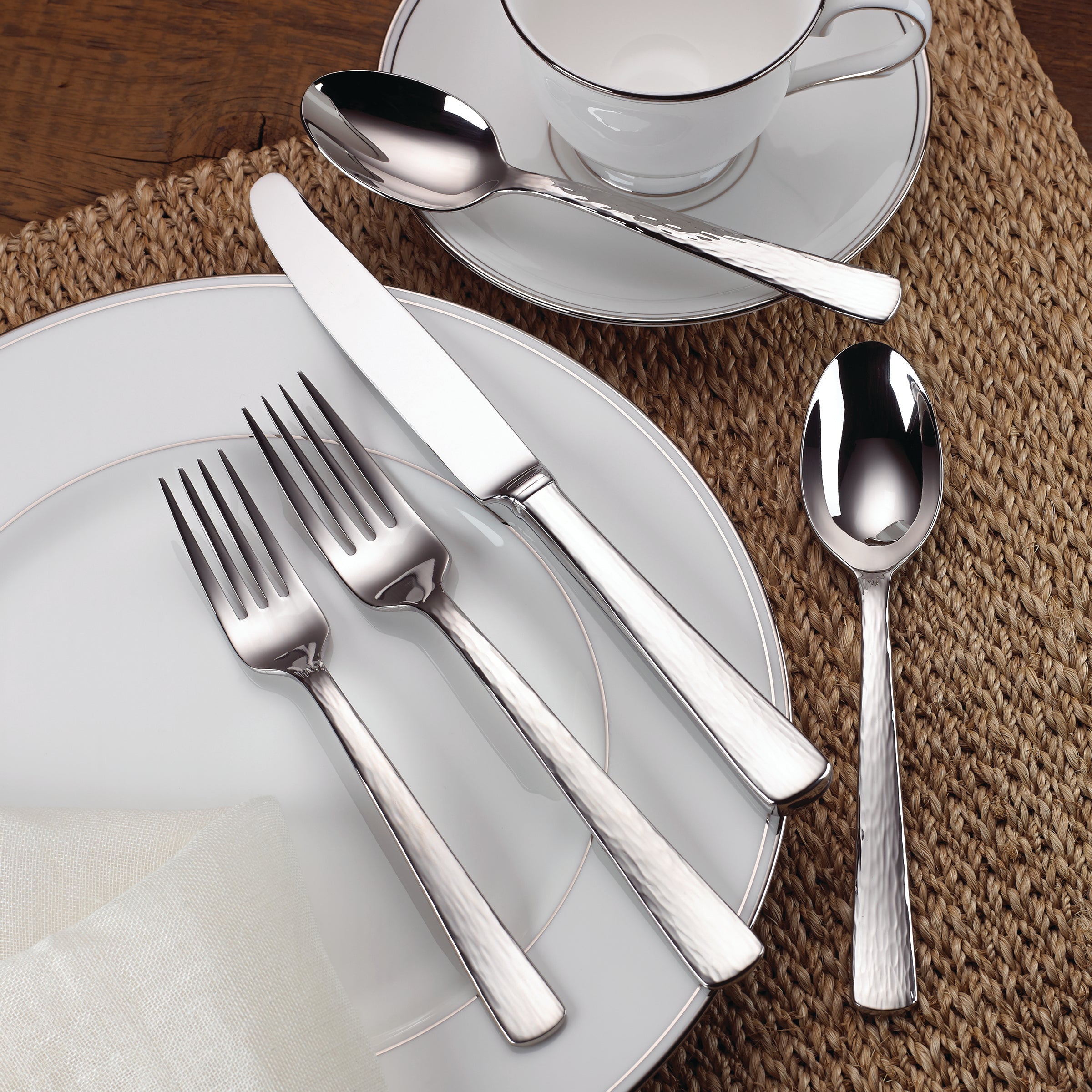 Silver Echo 5 Piece Place Setting - Image 4