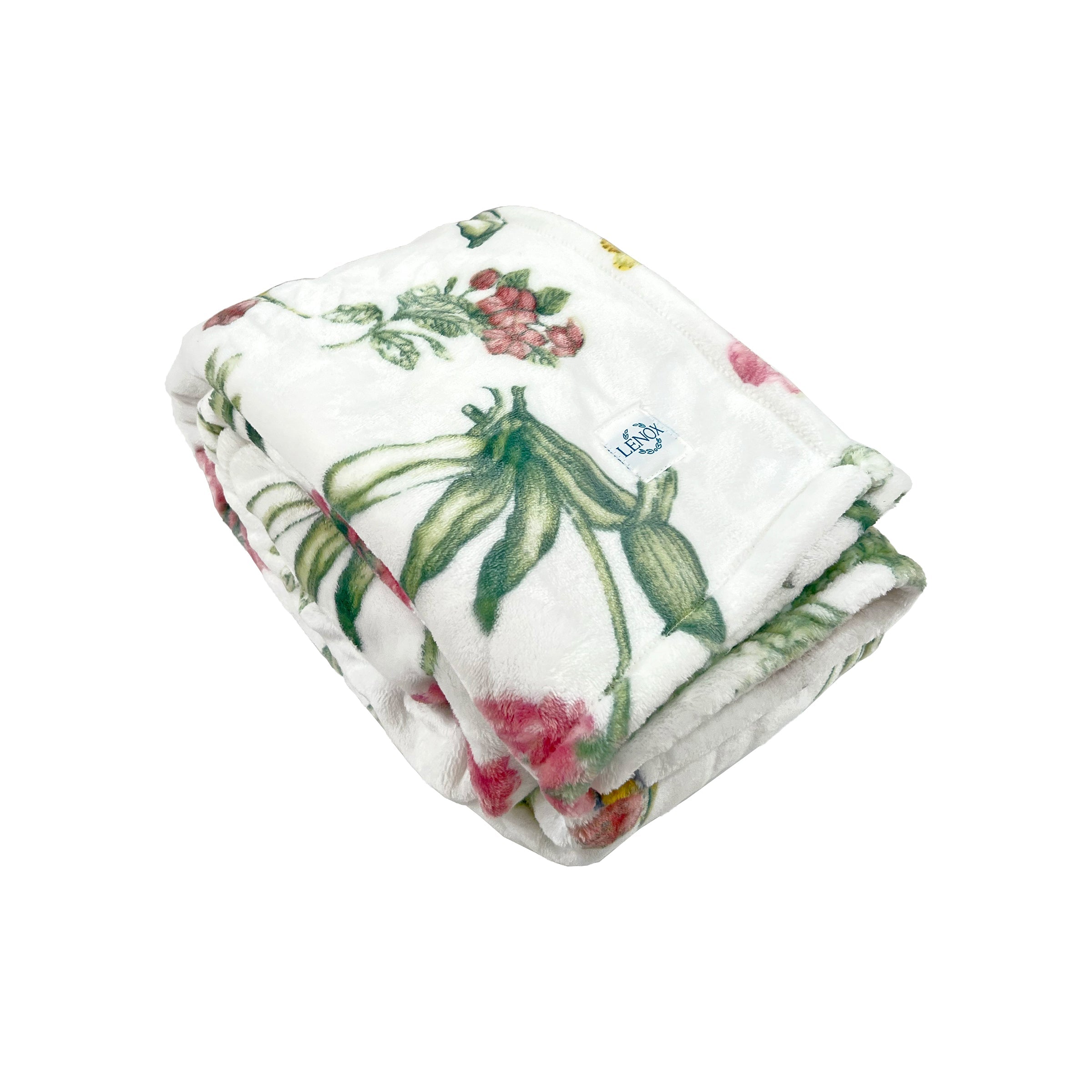 Butterfly Meadow Bloom Pink Throw Blanket - Image 2