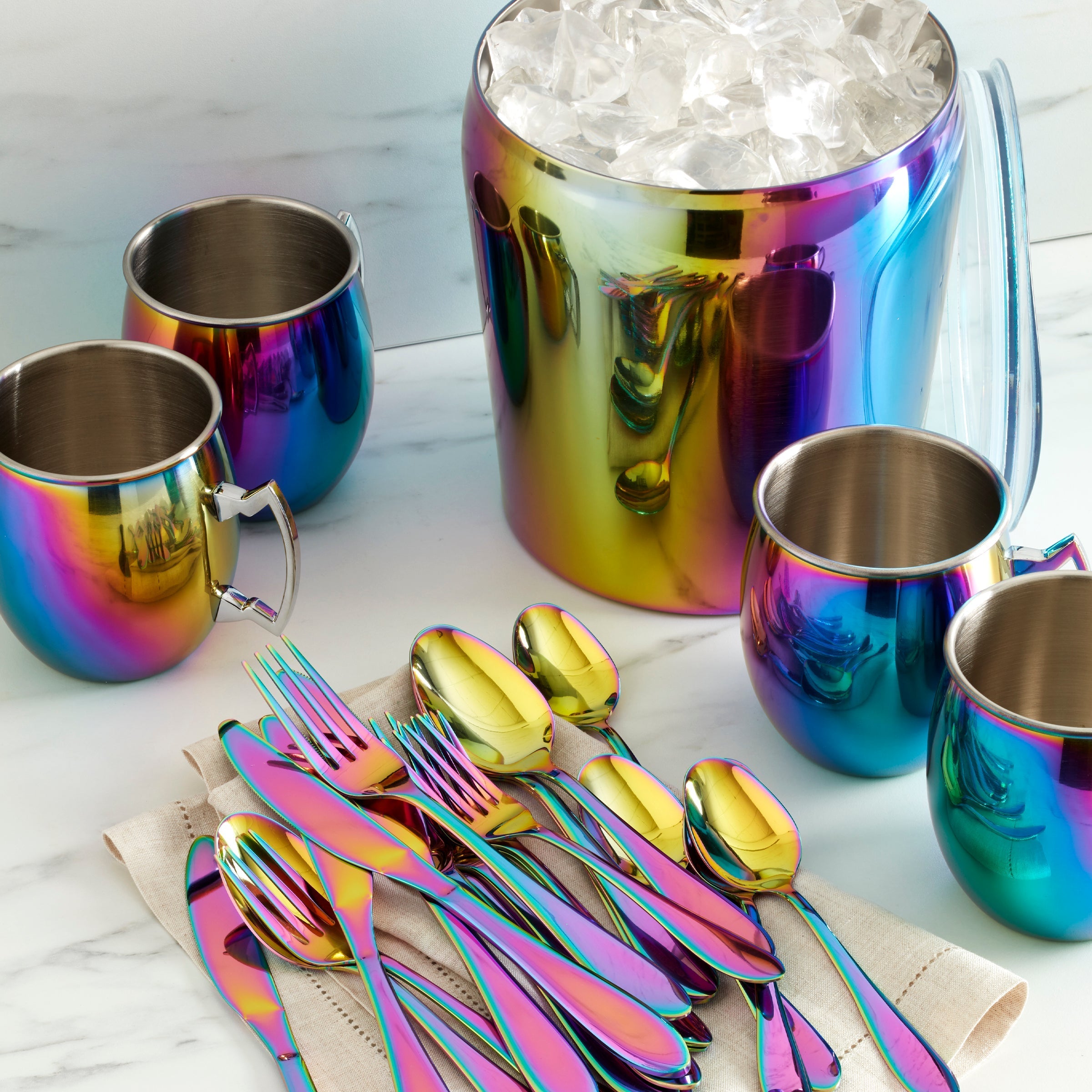 Rainbow Moscow Mule Mugs - Set Of 4 - Image 6