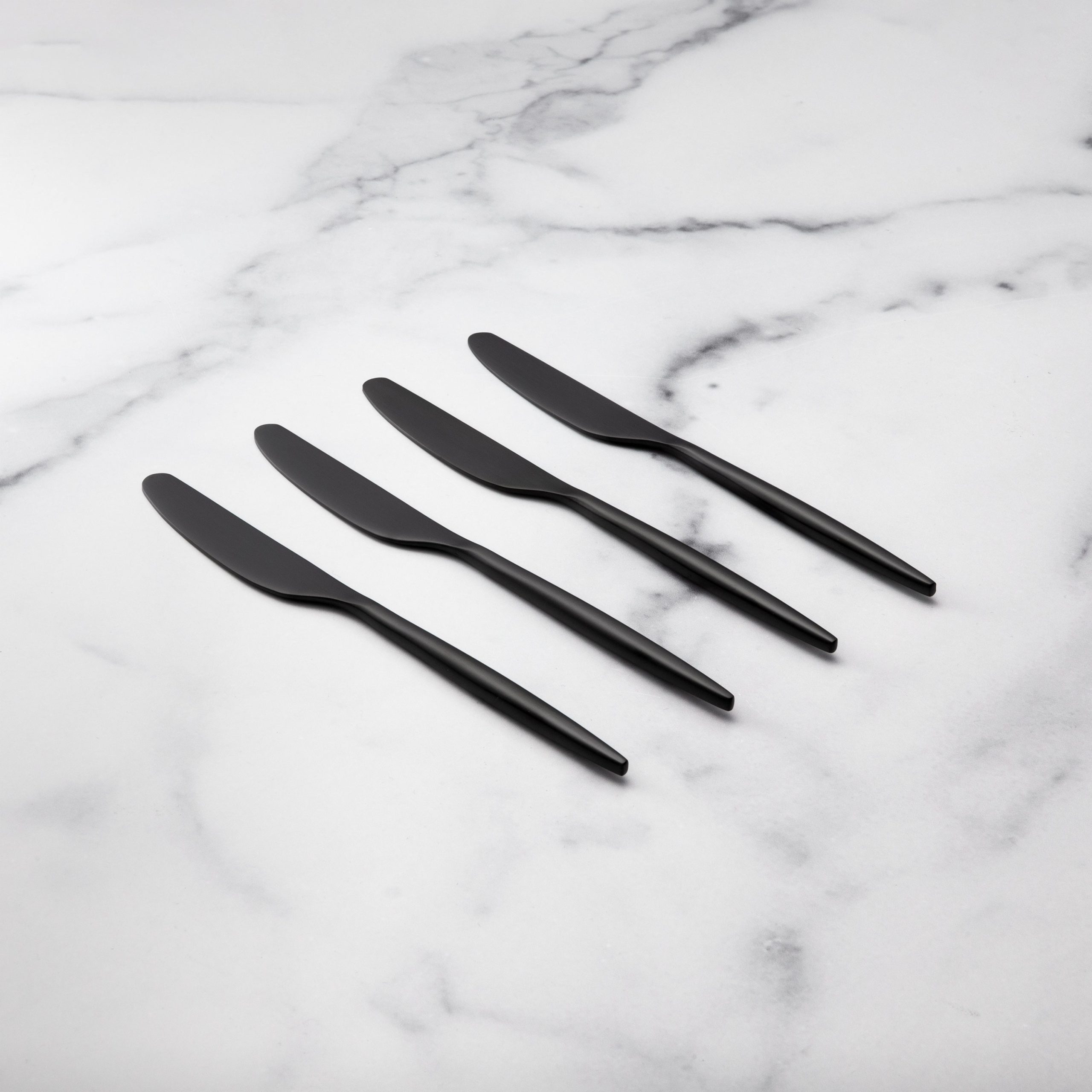 Gaze Black Satin Spreader - Set of 4 - Image 2