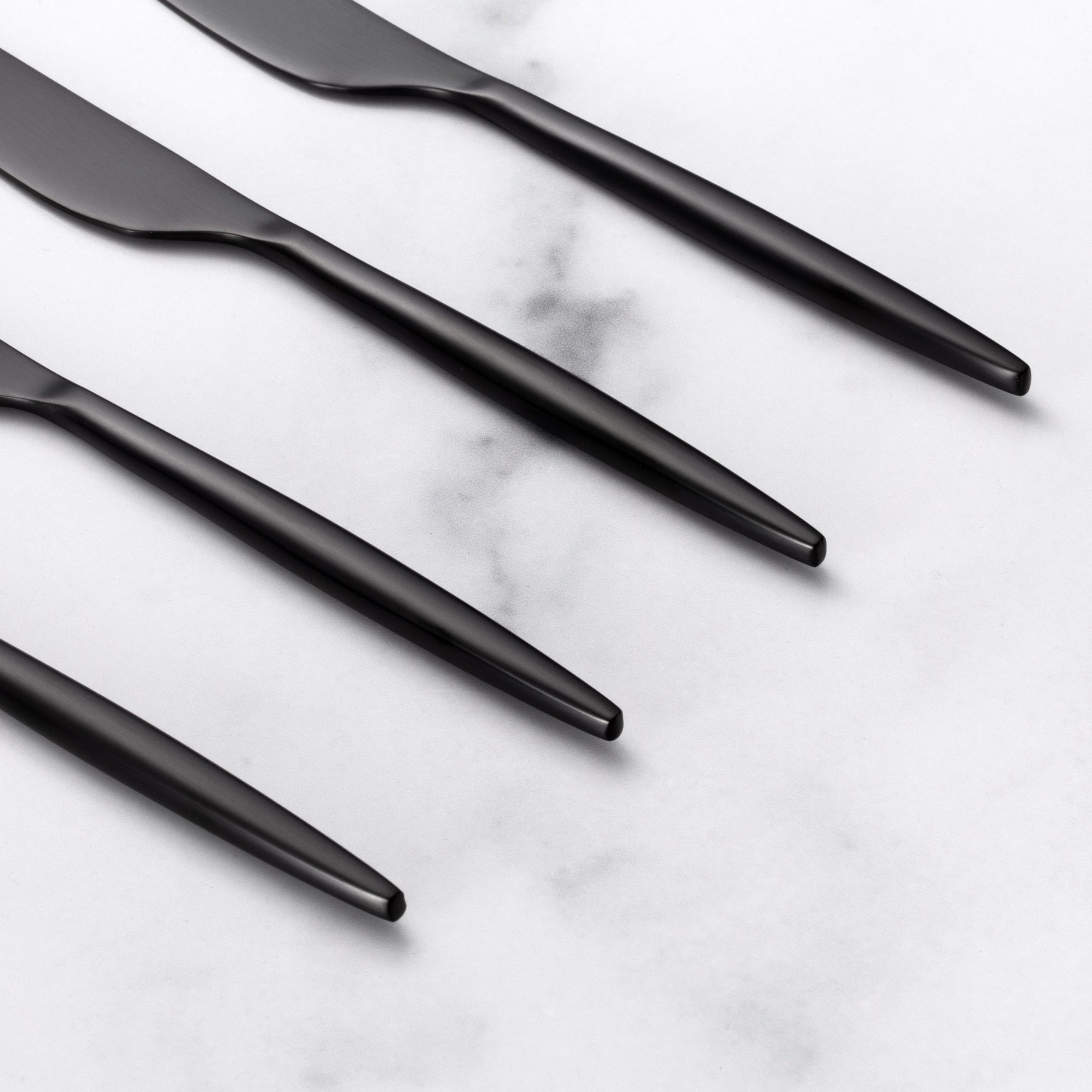 Gaze Black Satin Spreader - Set of 4 - Image 3