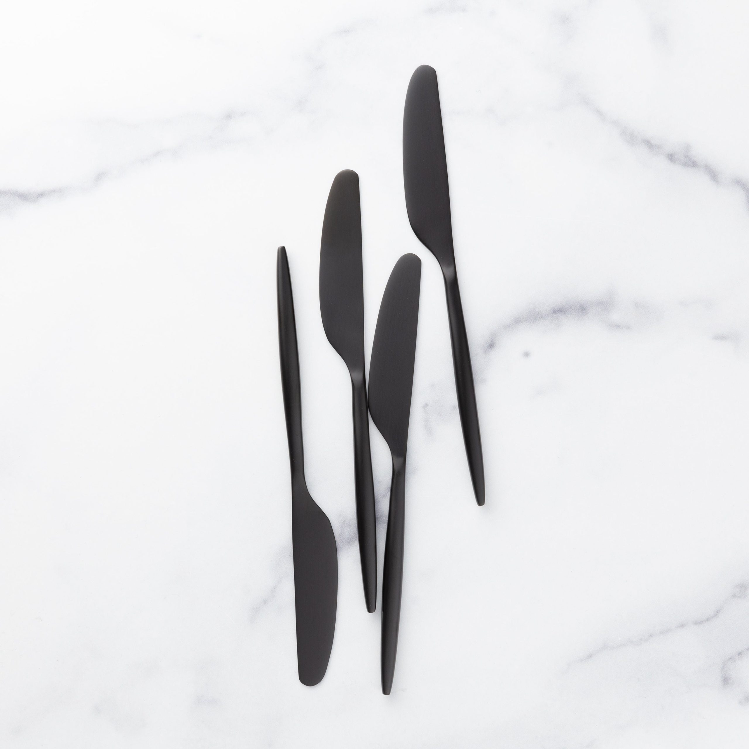 Gaze Black Satin Spreader - Set of 4