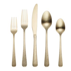 Keene Champagne Satin 20 Piece Flatware Set