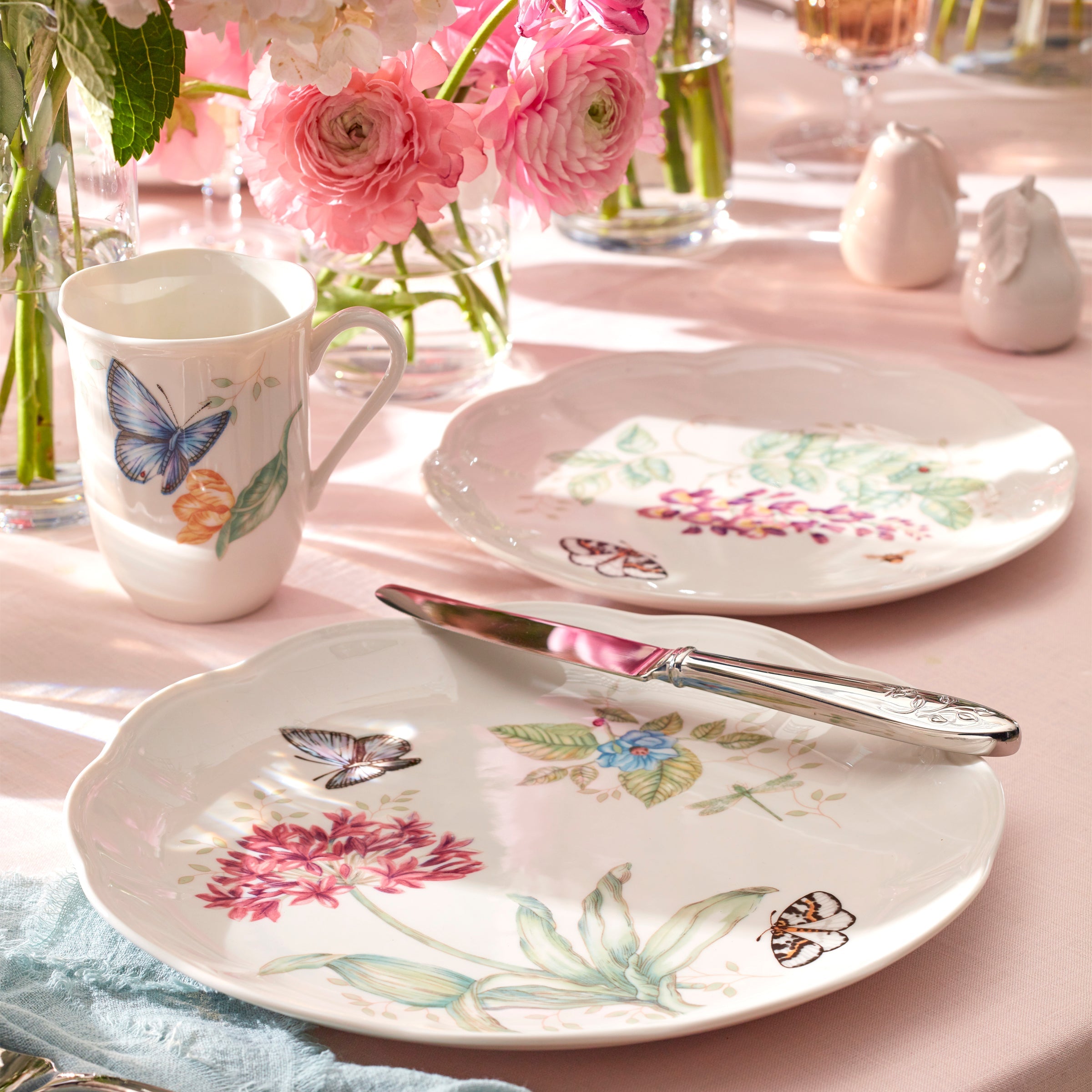 Butterfly Meadow Blue Butterfly Dinner Plate - Image 2