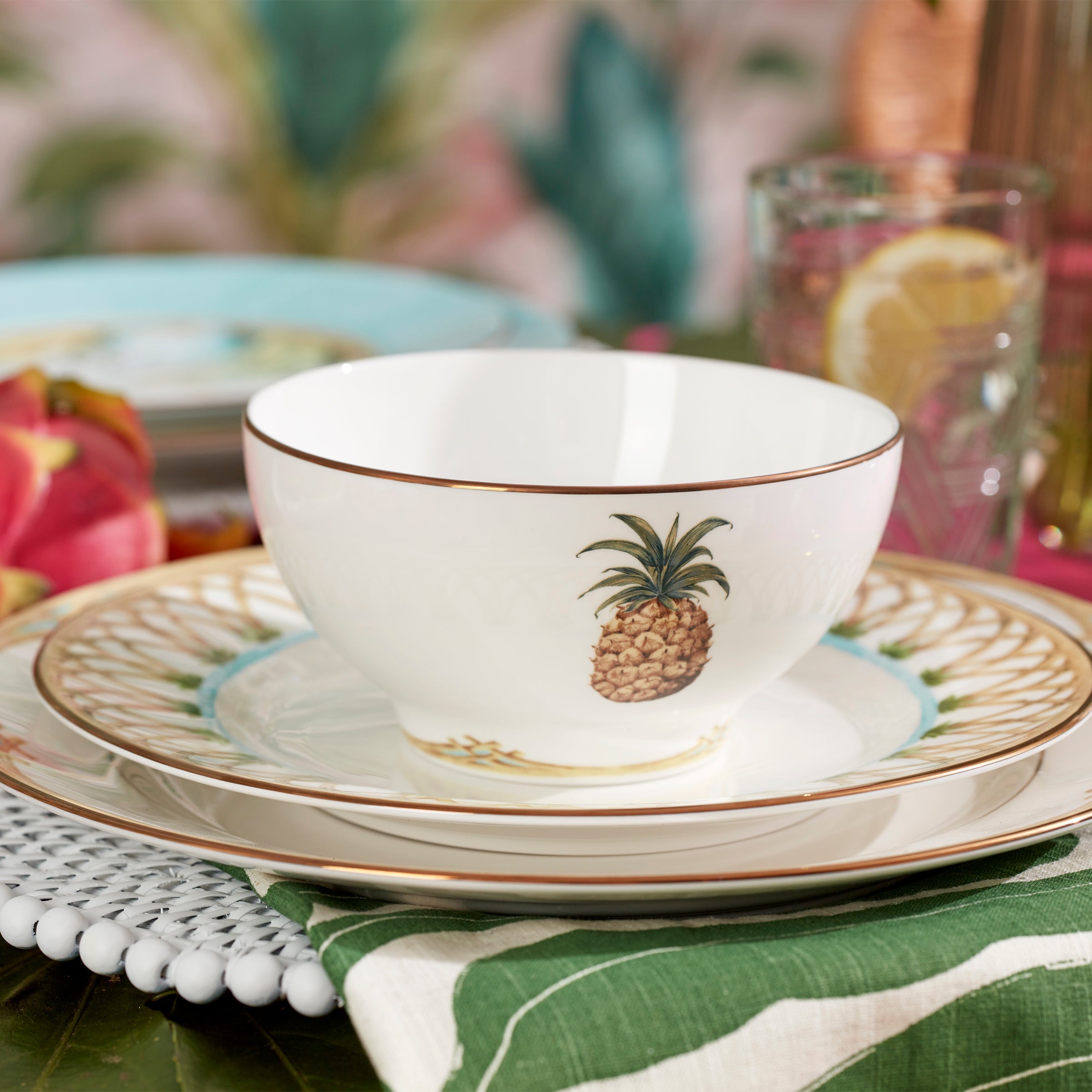 British Colonial Bamboo Accent Plate - Image 3