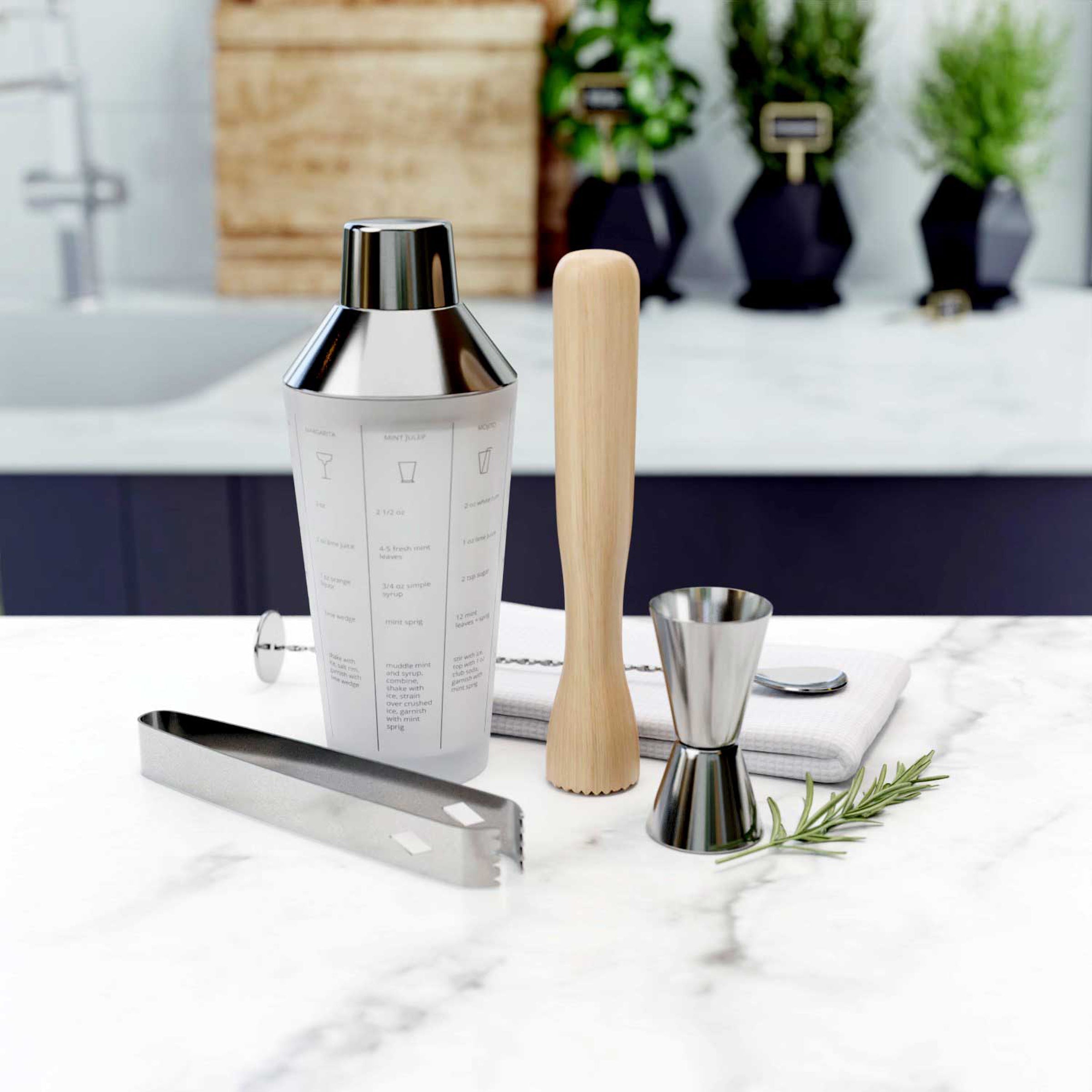 Mixology Shaker Tool Set 5 pc - Image 3