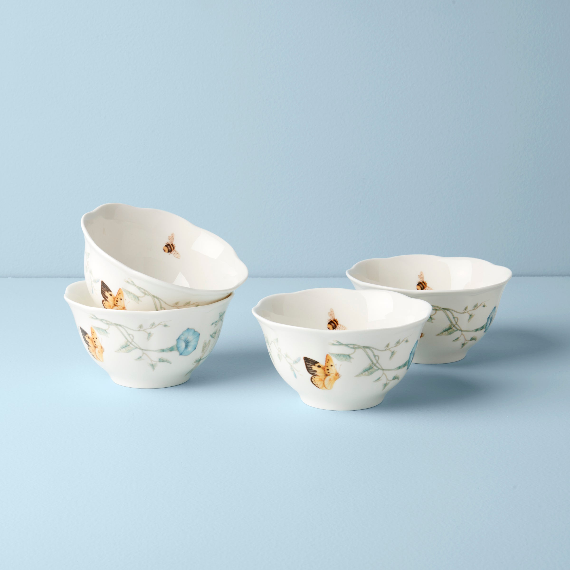 Butterfly Meadow Rice Bowls - Set of 4