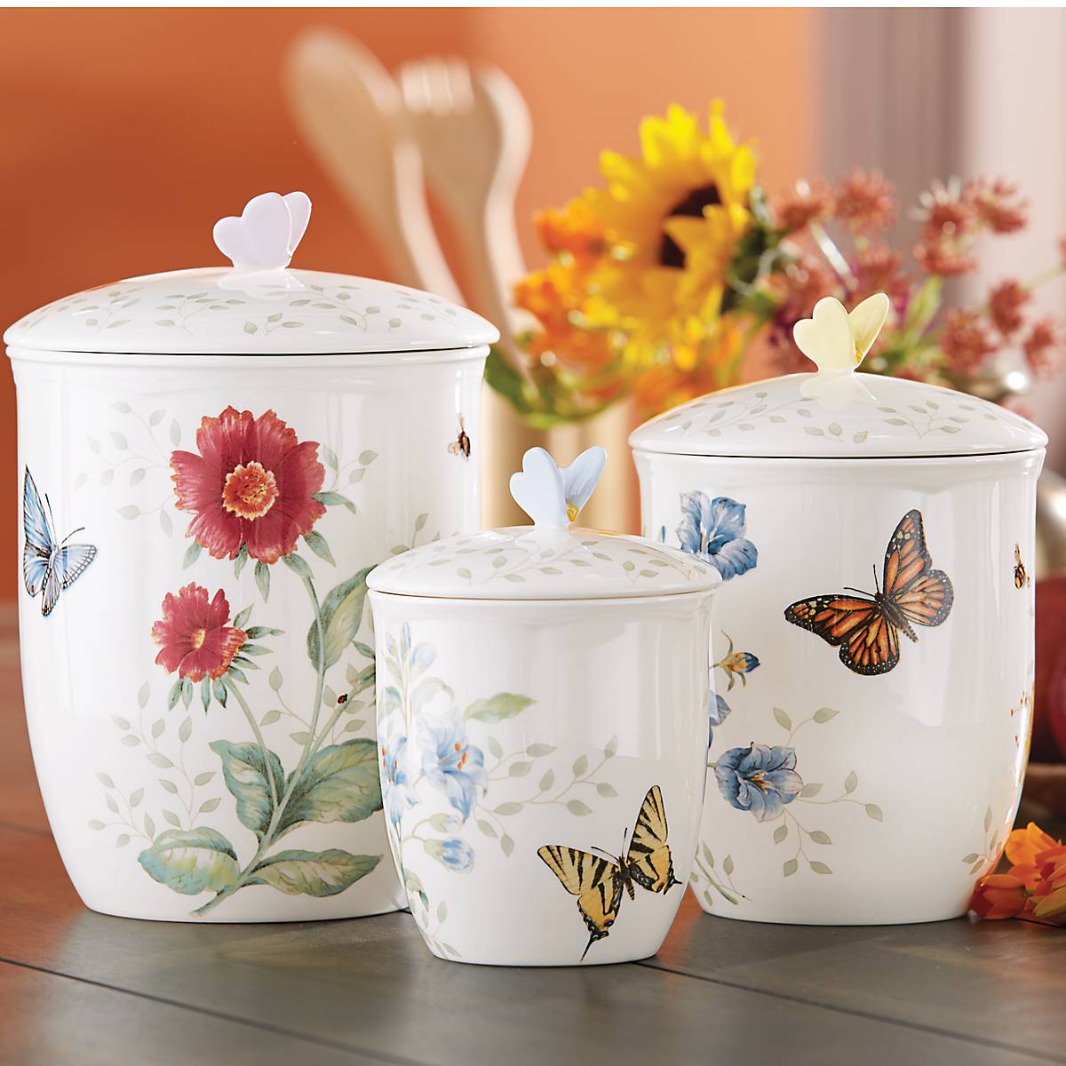 Butterfly Meadow 3-Piece Canister Set - Image 2