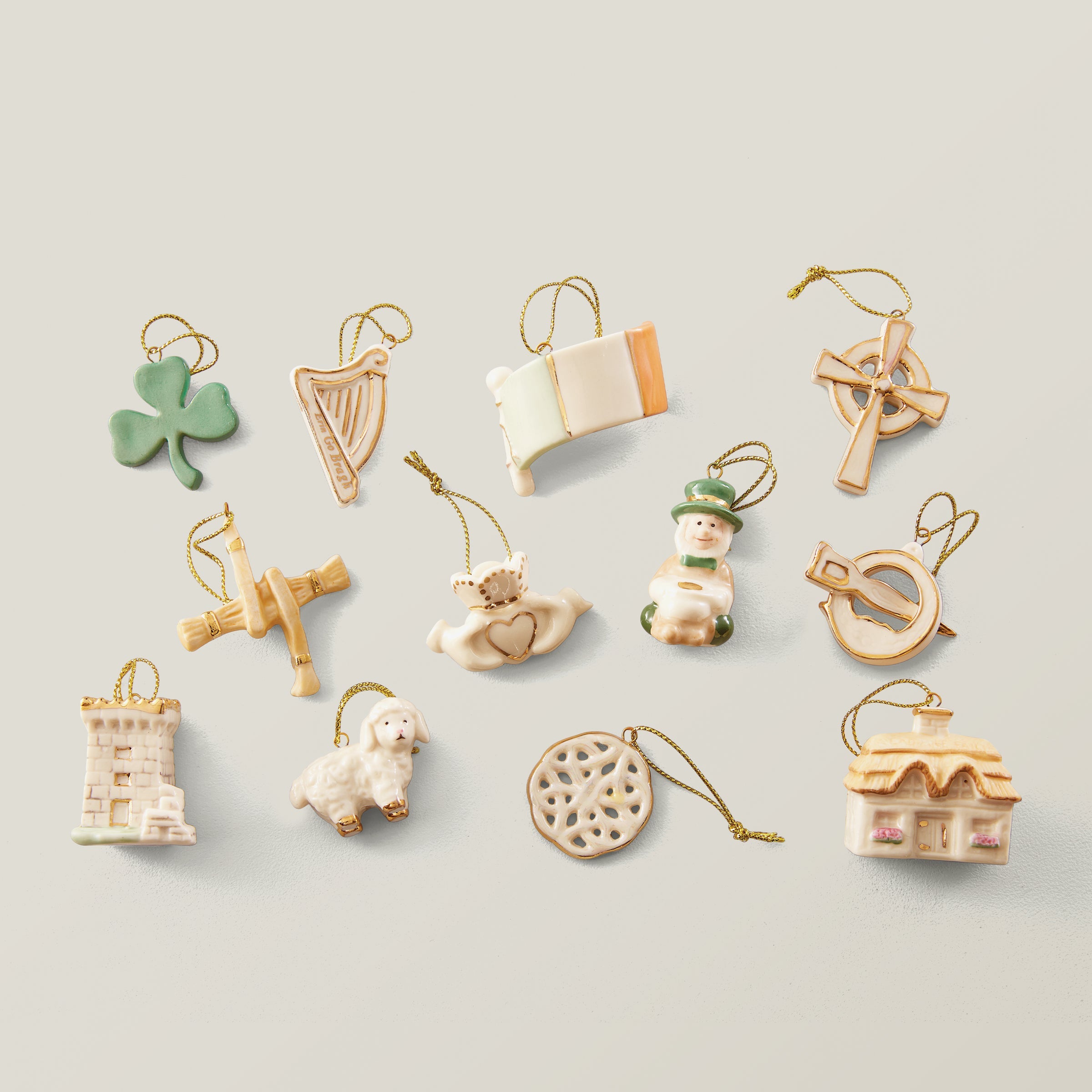 Luck Of The Irish 12-Piece Ornament and Tree Set - Image 2