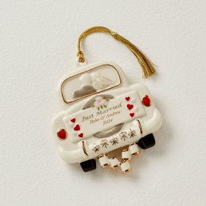 Personalized Just Married Ornament