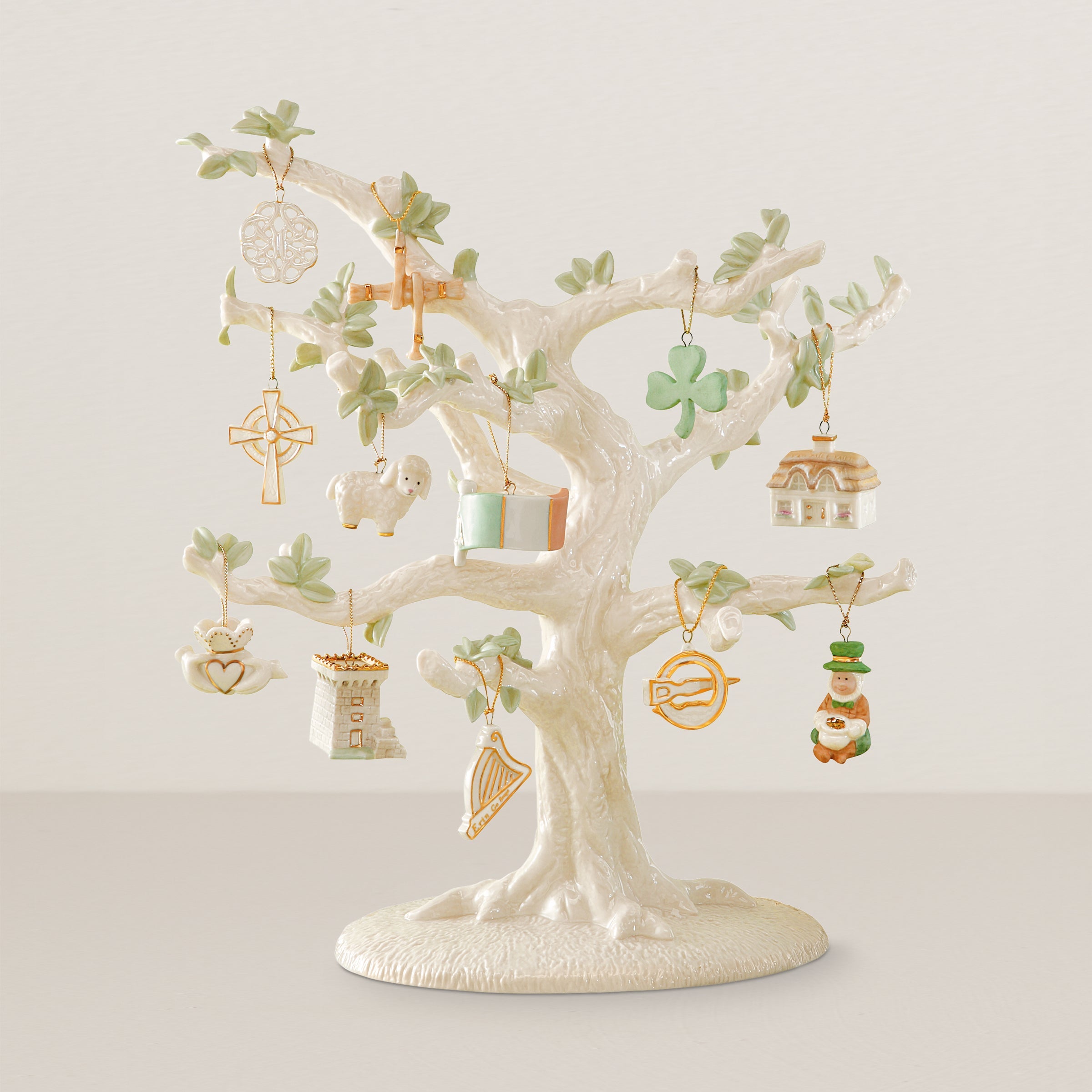 Luck Of The Irish 12-Piece Ornament and Tree Set