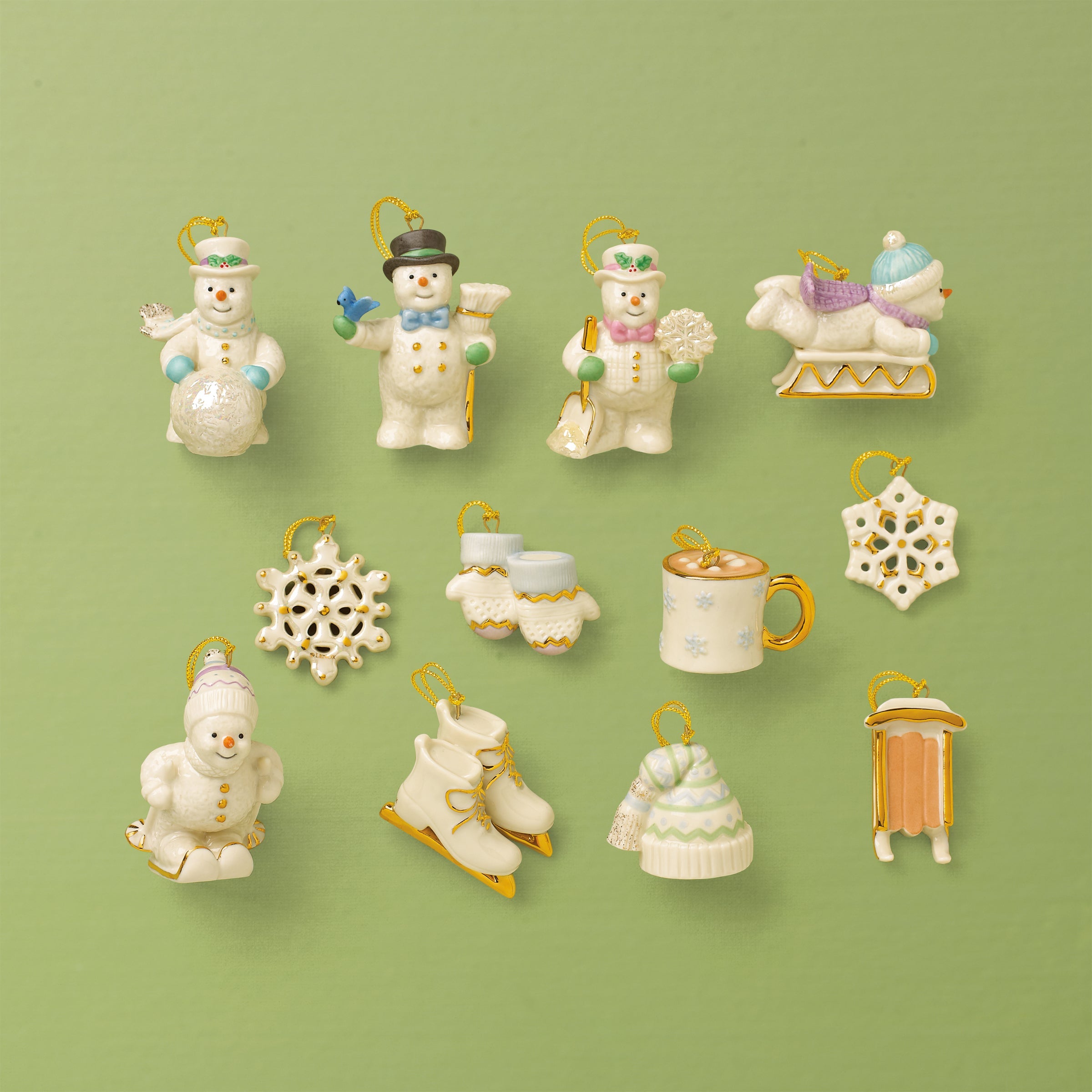 Snow Pals Christmas 13-Piece Ornament & Tree Set - Image 2