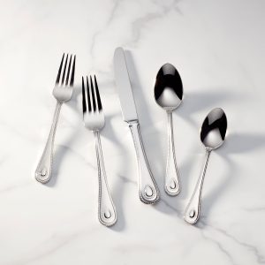 French Perle 65 Piece Flatware Set
