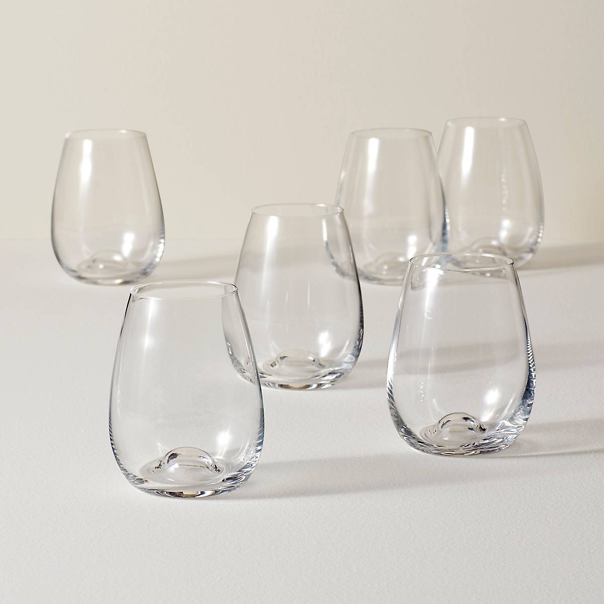 Tuscany Classics Stemless Wine Glasses - Set Of 6