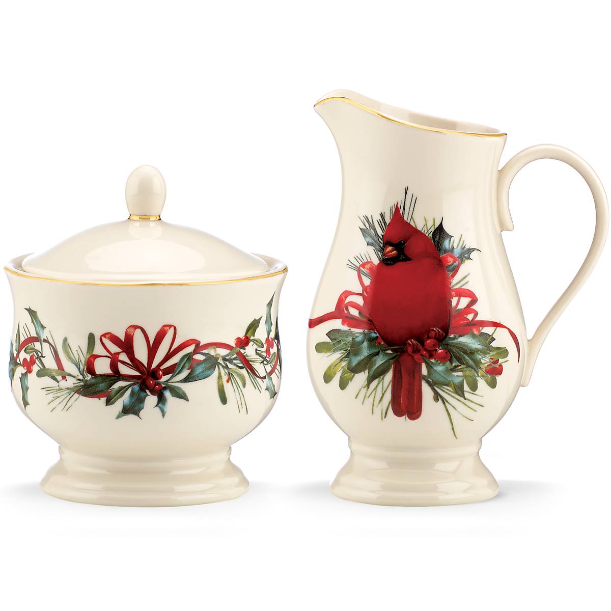 Winter Greetings Sugar & Creamer Set - Image 2