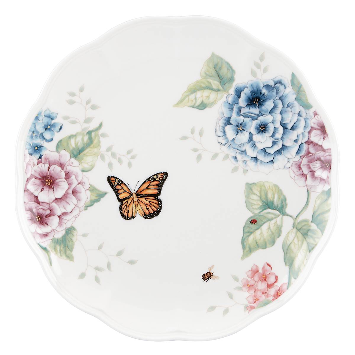 Butterfly Meadow Hydrangea 12-Piece Dinnerware Set - Image 3