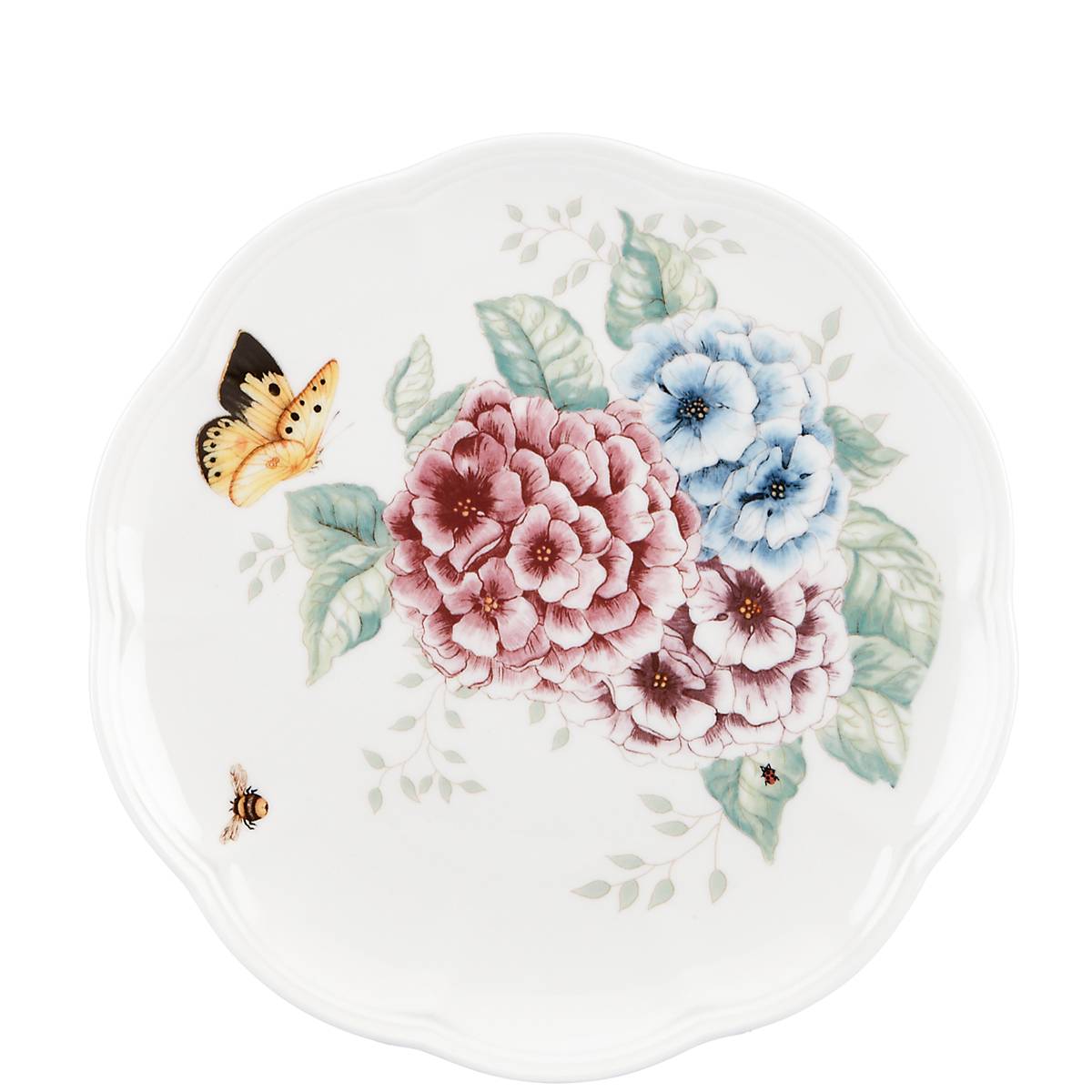 Butterfly Meadow Hydrangea 12-Piece Dinnerware Set - Image 4
