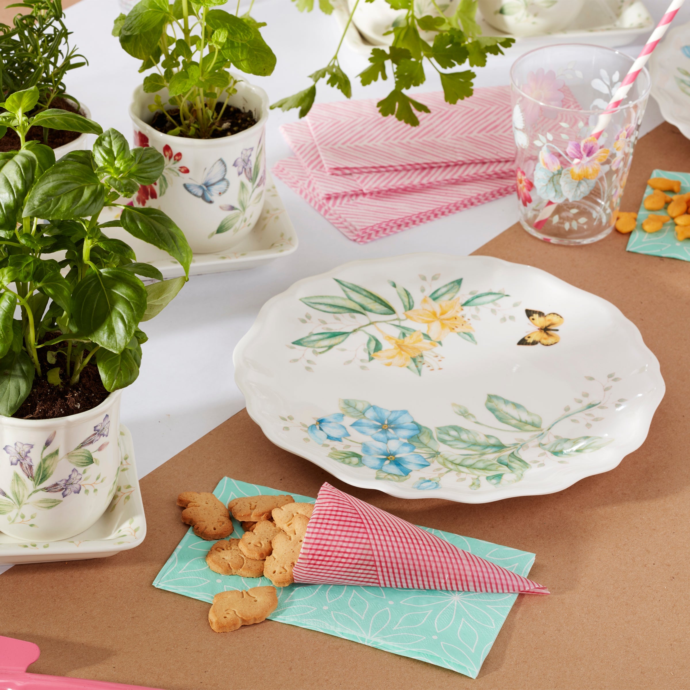 Butterfly Meadow Melamine Dinner Plates - Set of 4 - Image 5