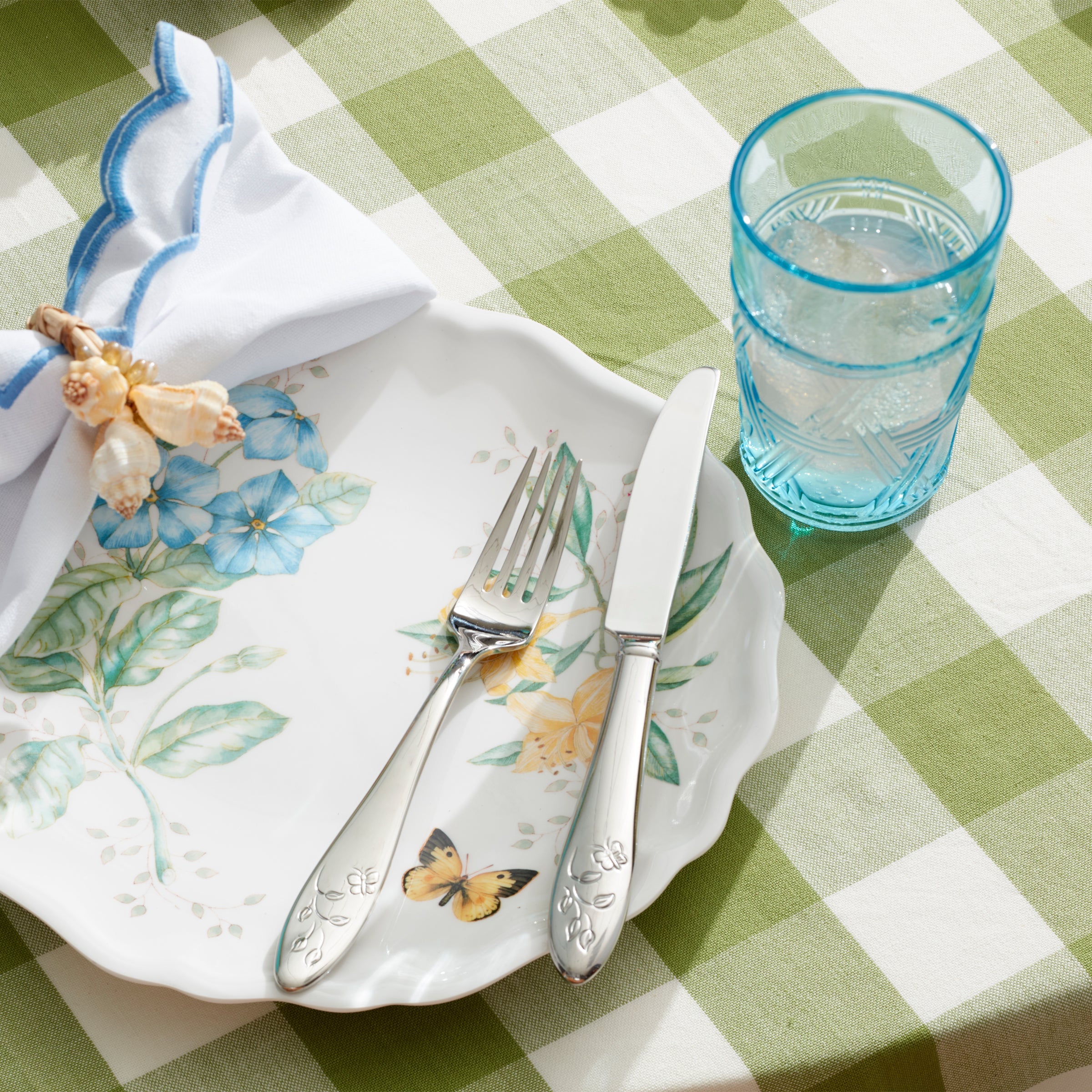 Butterfly Meadow Blue Tall Glasses - Set Of 4 - Image 4