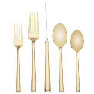 Malmo Gold 5 Piece Place Setting