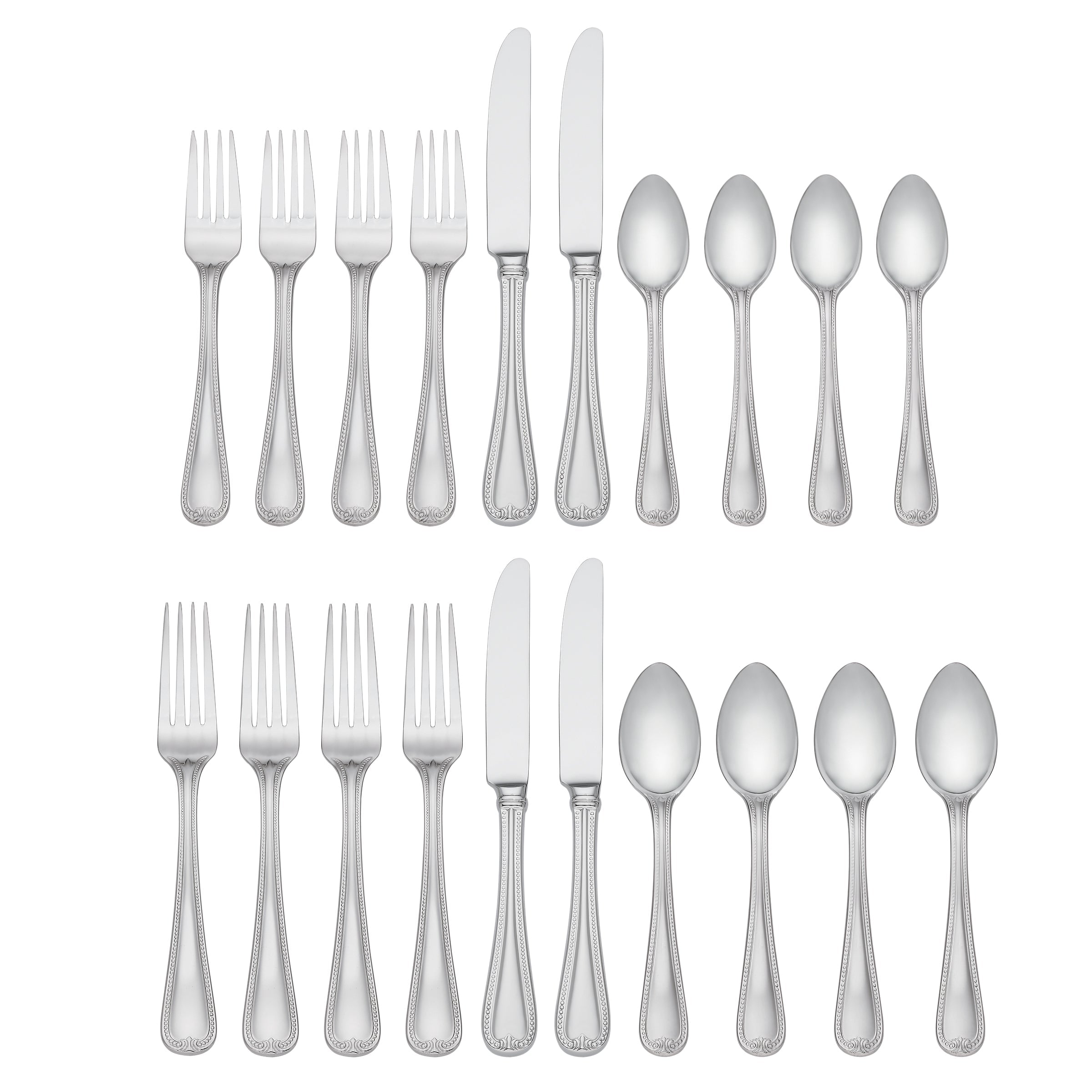 Vintage Jewel 20 Piece Flatware Set - Image 2