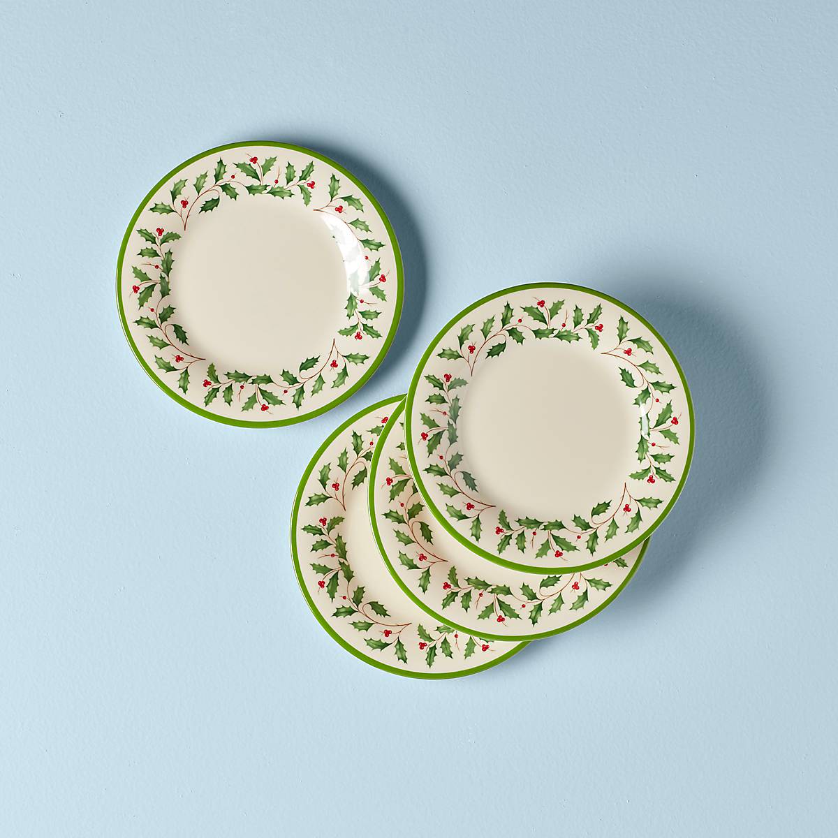 Holiday Melamine Accent Plates - Set of 4