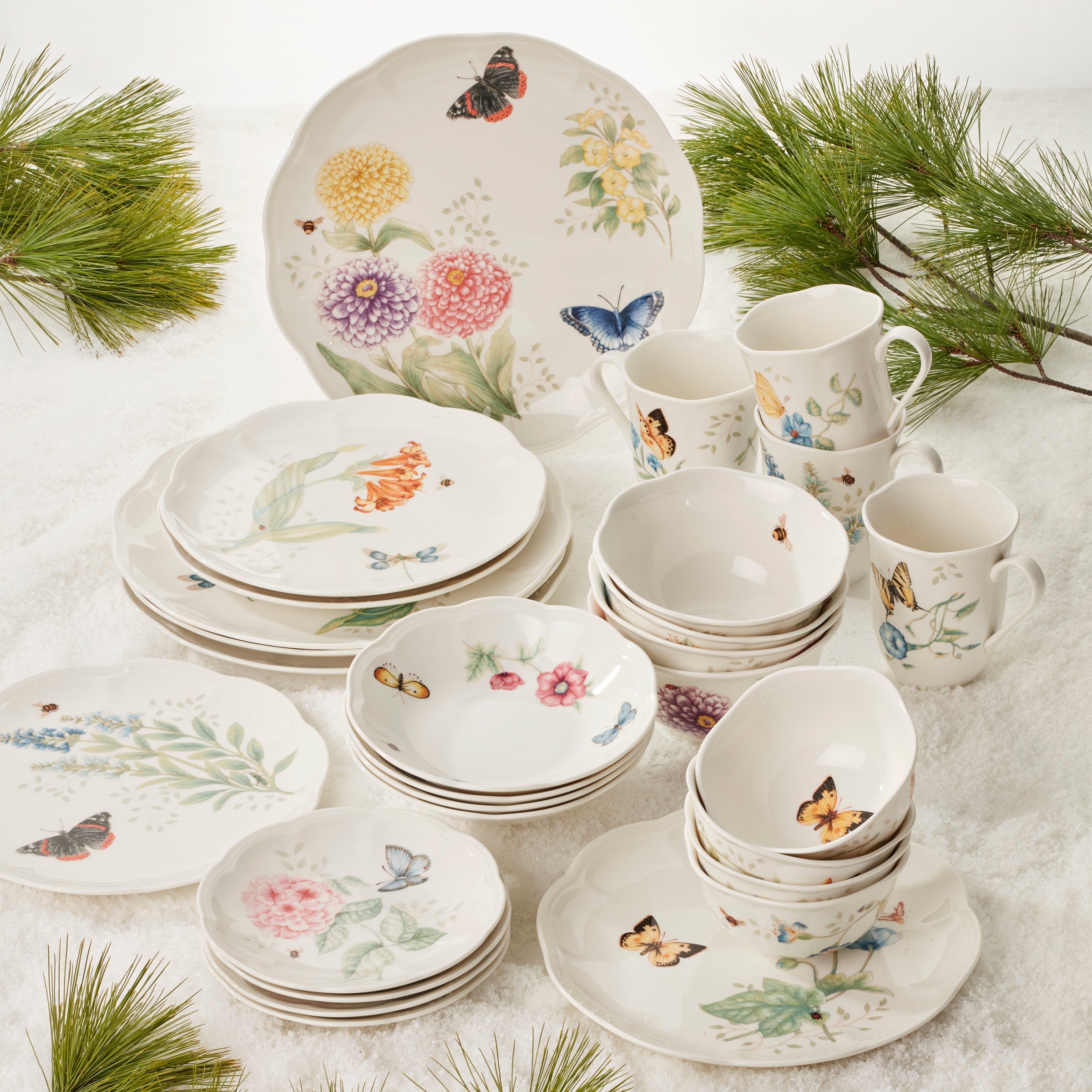 Butterfly Meadow 28-Piece Dinnerware Set - Image 10
