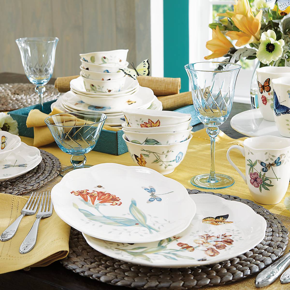 Butterfly Meadow 28-Piece Dinnerware Set - Image 16