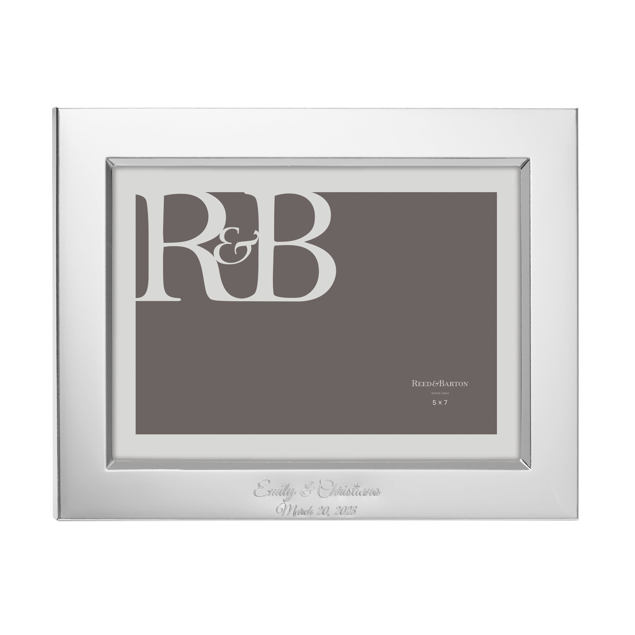 Personalized Silverplated Classic 5x7 Frame - Image 2