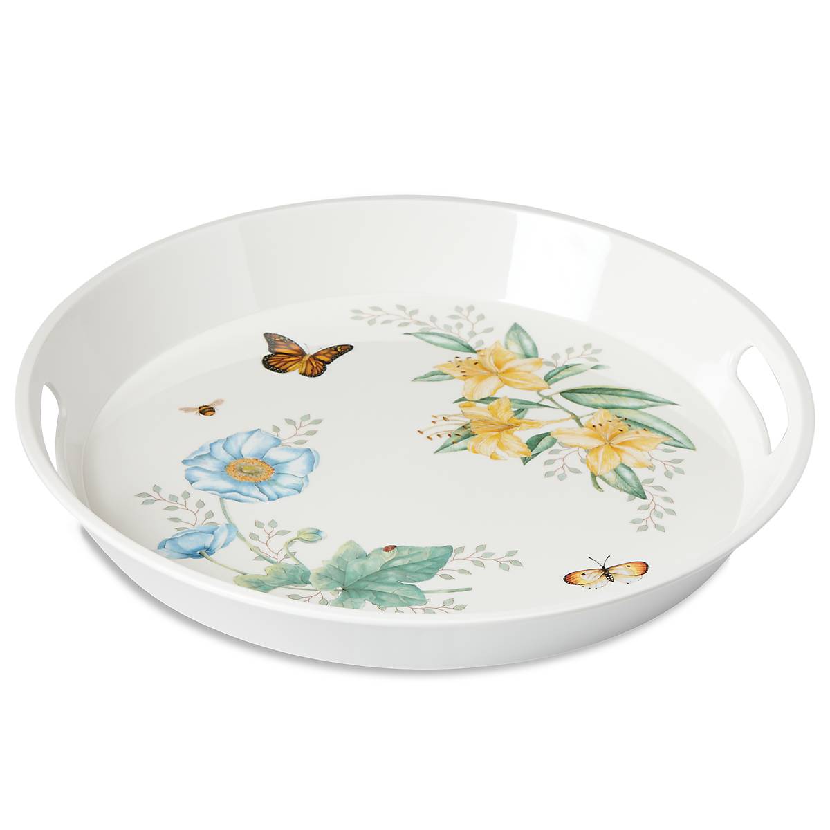 Butterfly Meadow Melamine Round Tray - Image 2