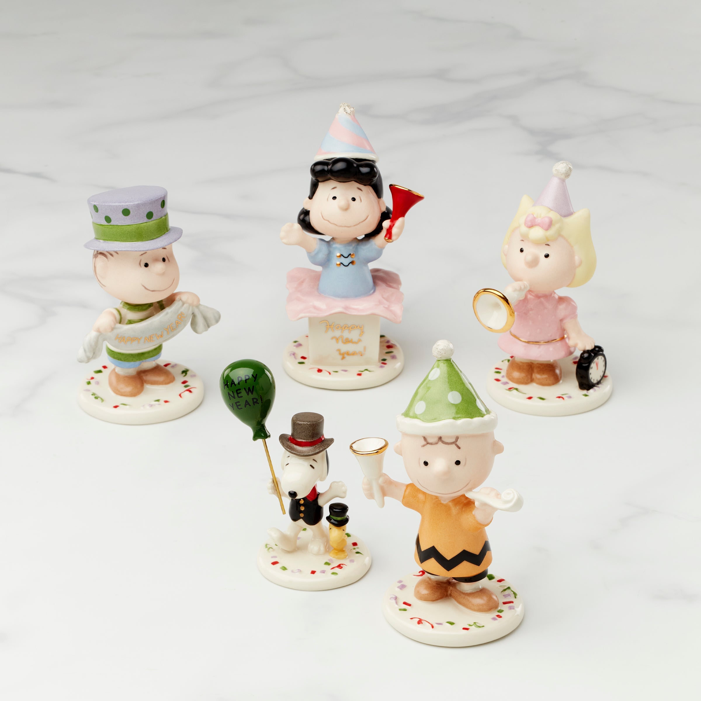 Peanuts 5-Piece New Year Figurine Set