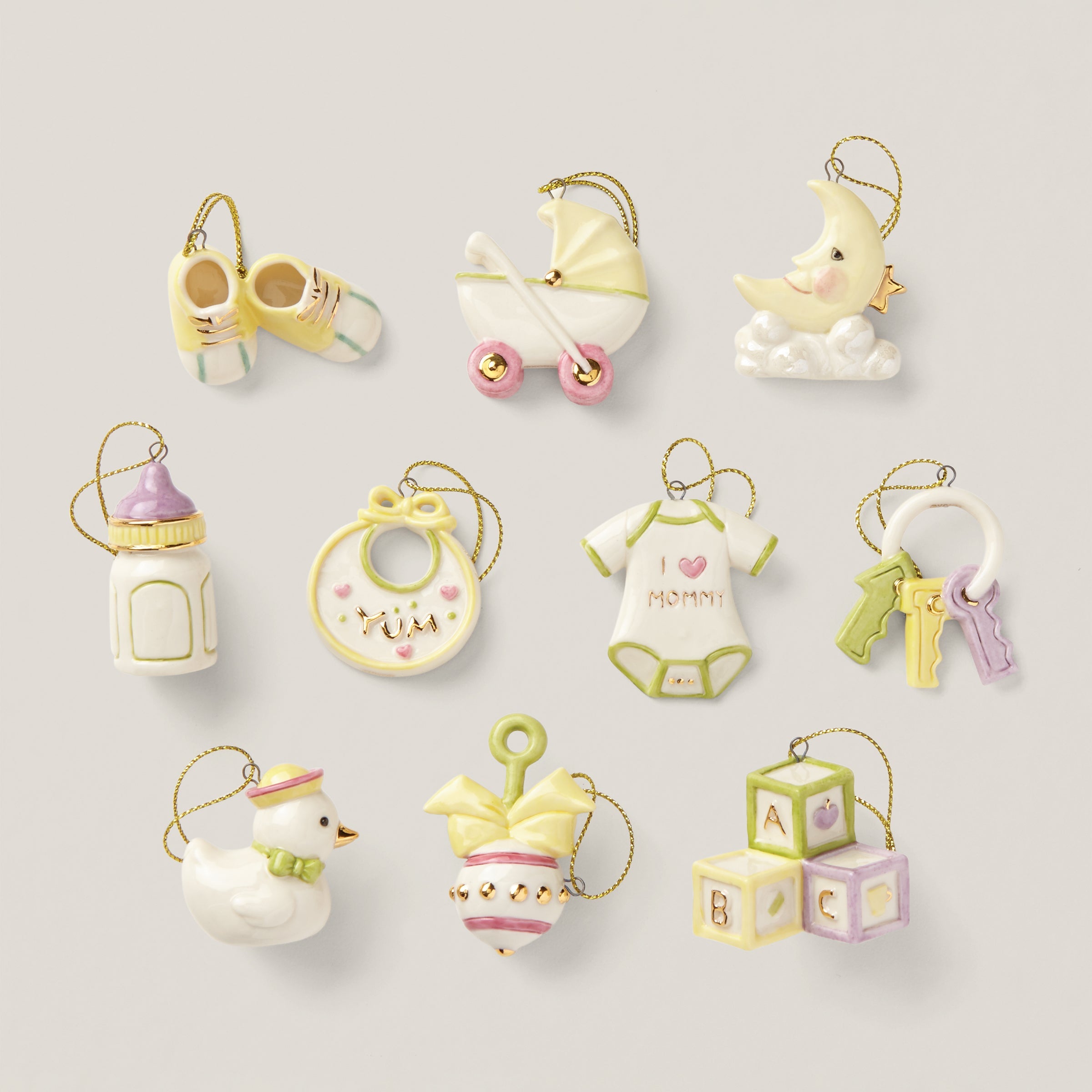 Baby Memories 10-Piece Ornament Set